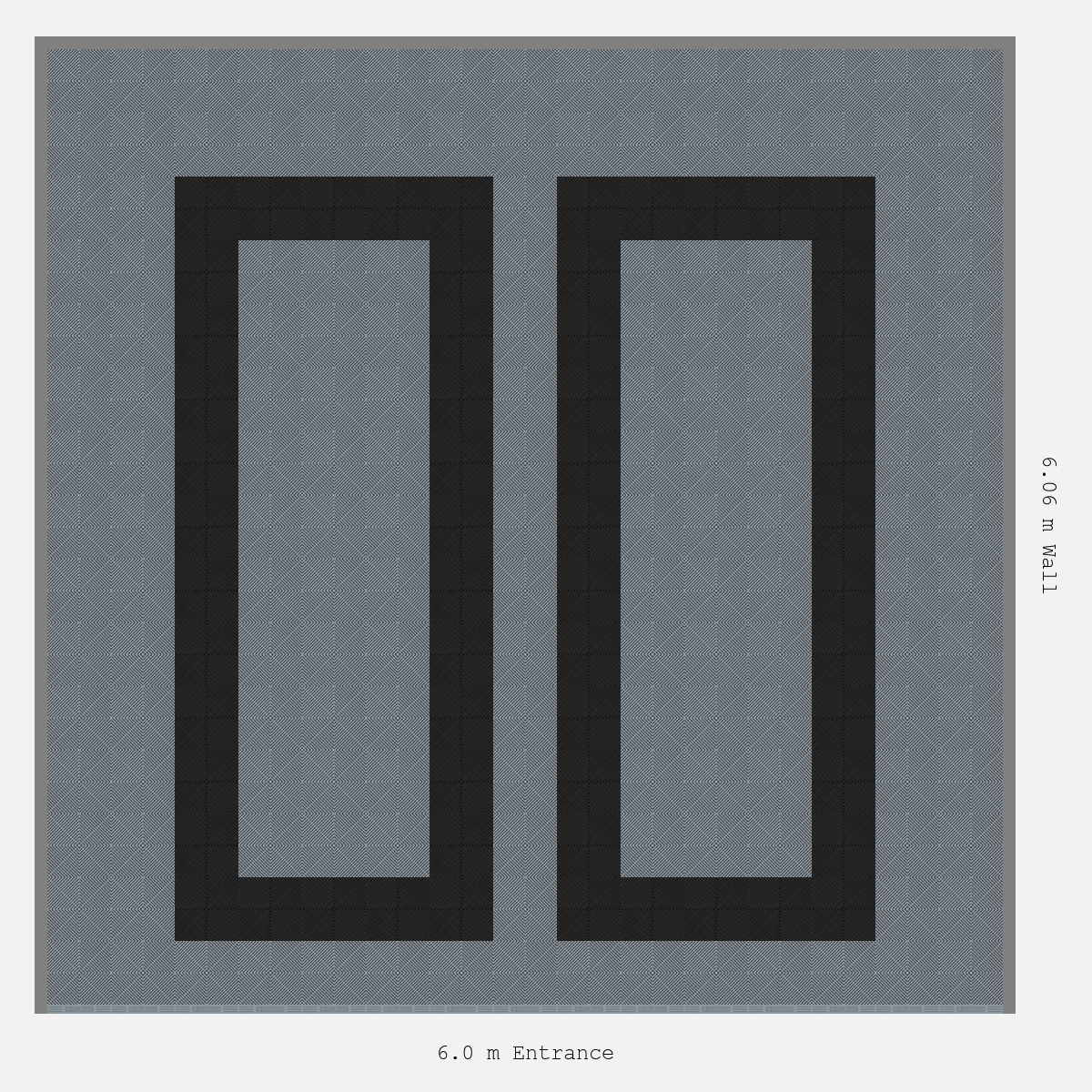 ULTRAGRID Parking Bay Plain Infill Design Base: Silver Grey - Outline: Jet Black - Infill: Silver Grey