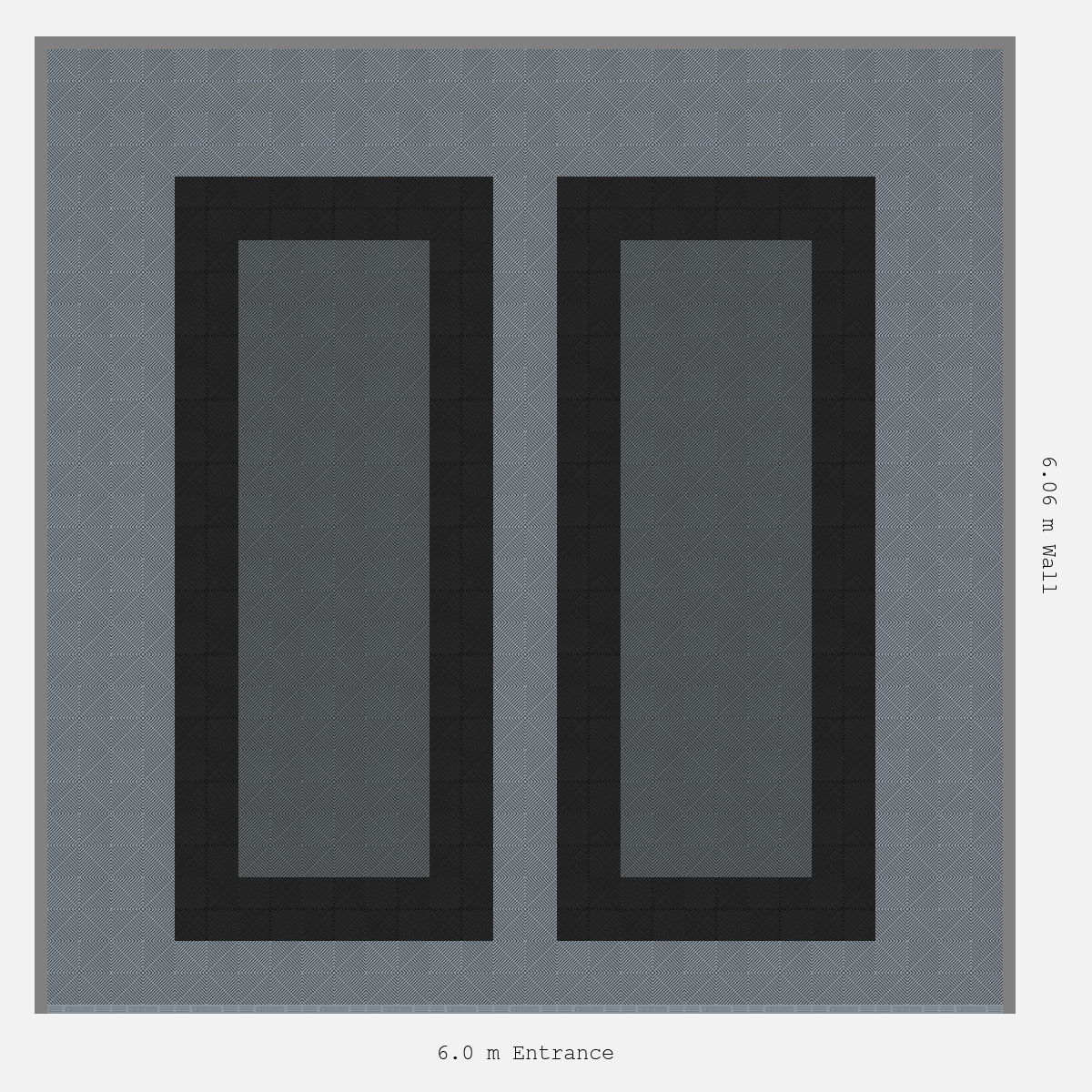 ULTRAGRID Parking Bay Plain Infill Design Base: Silver Grey - Outline: Jet Black - Infill: Space Grey