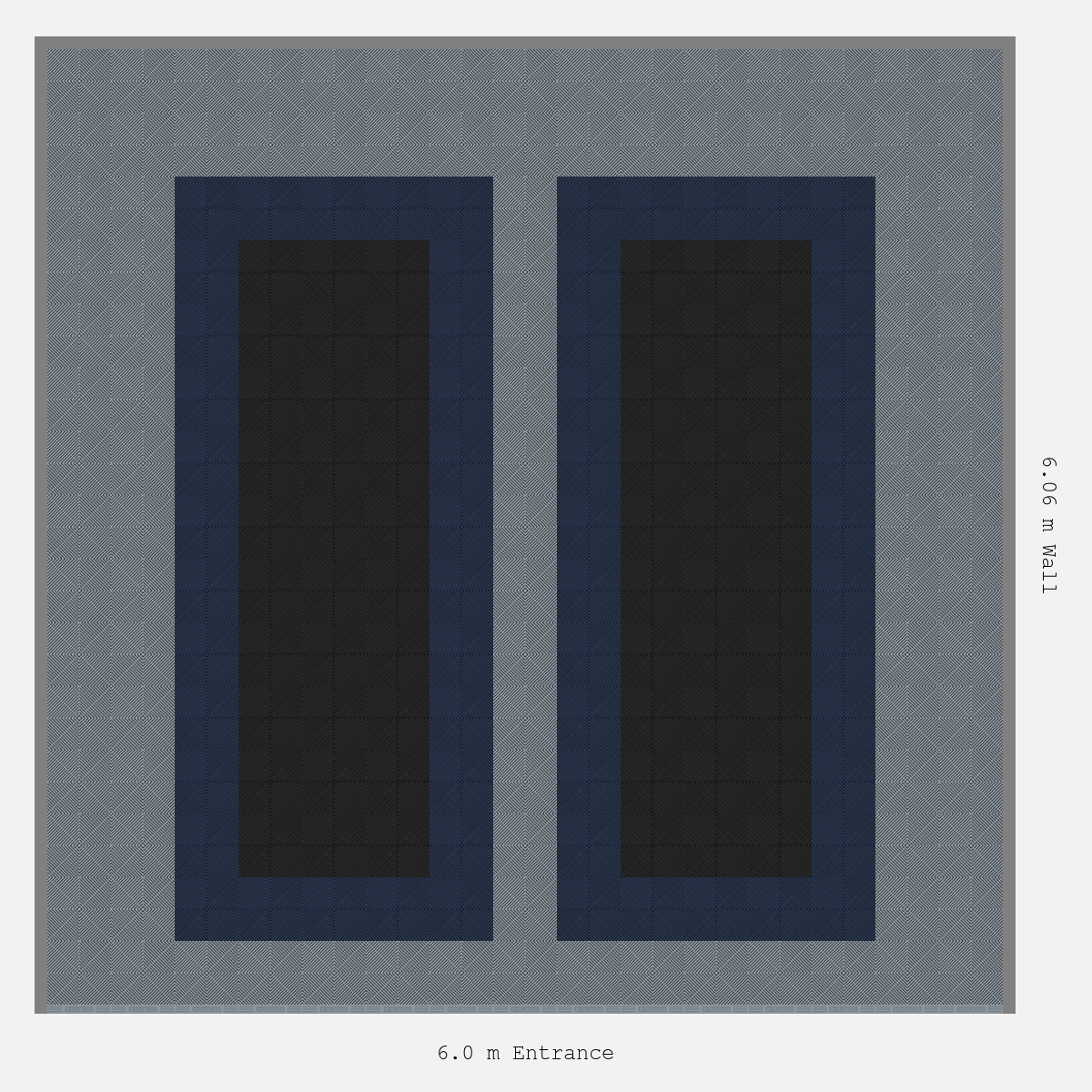 ULTRAGRID Parking Bay Plain Infill Design Base: Silver Grey - Outline: Night Blue - Infill: Jet Black