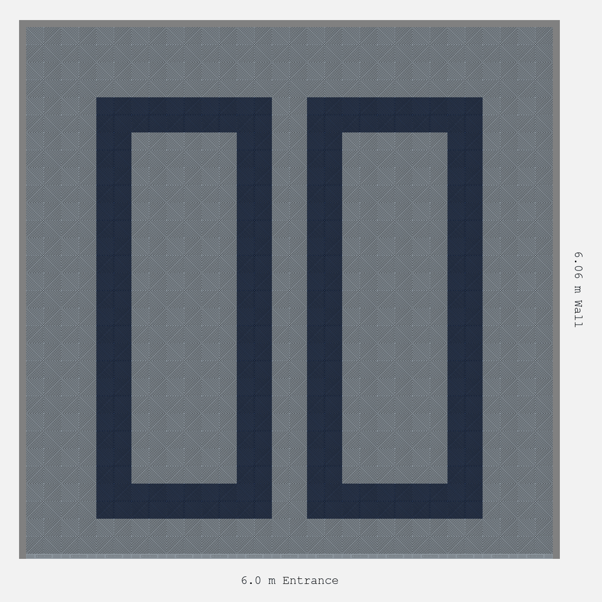 ULTRAGRID Parking Bay Plain Infill Design Base: Silver Grey - Outline: Night Blue - Infill: Silver Grey