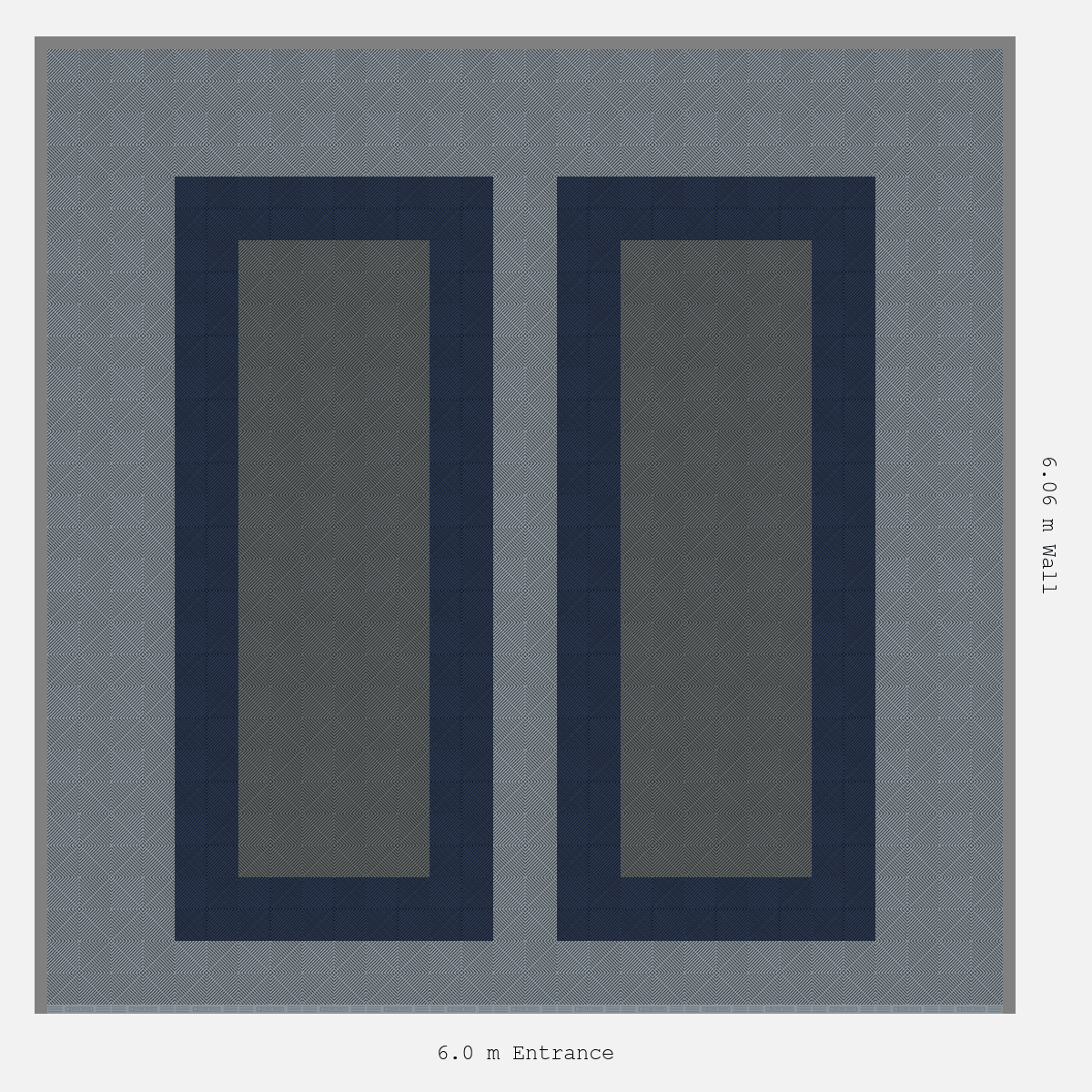 ULTRAGRID Parking Bay Plain Infill Design Base: Silver Grey - Outline: Night Blue - Infill: Space Grey