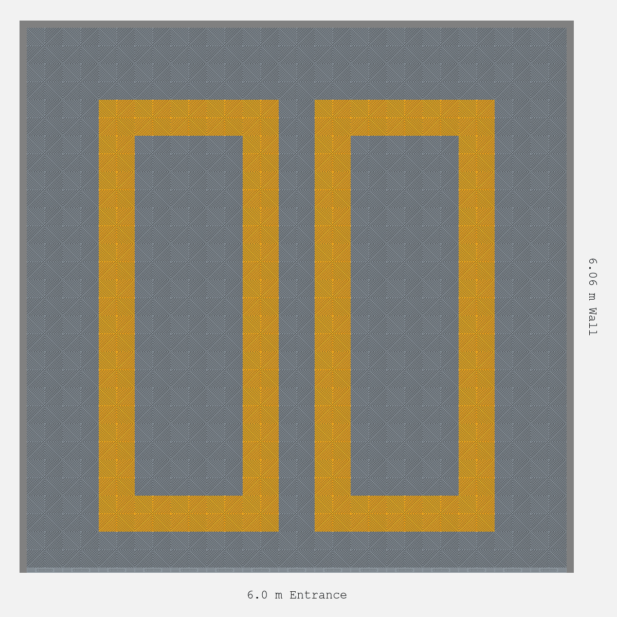 ULTRAGRID Parking Bay Plain Infill Design Base: Silver Grey - Outline: Speed Yellow - Infill: Silver Grey