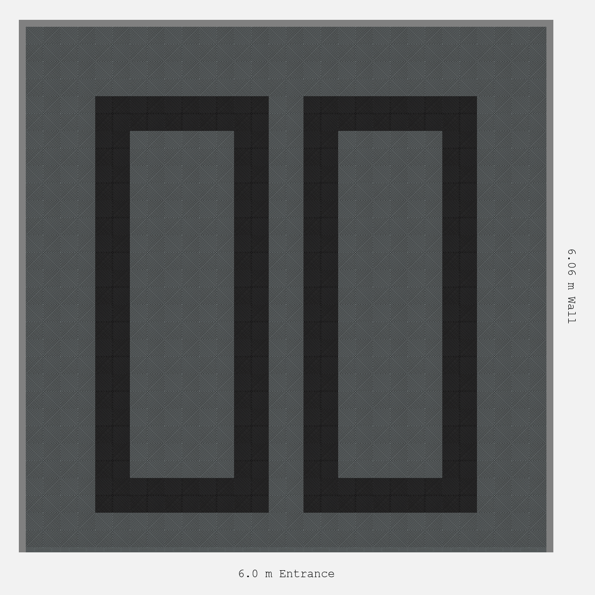 ULTRAGRID Parking Bay Plain Infill Design Base: Space Grey - Outline: Jet Black - Infill: Space Grey