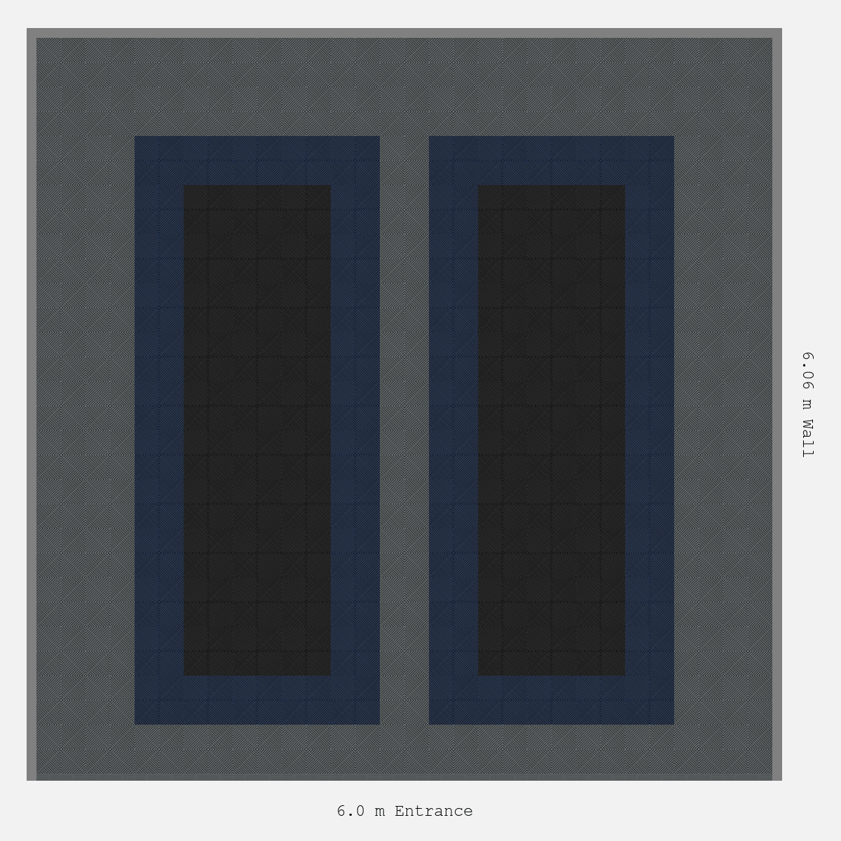 ULTRAGRID Parking Bay Plain Infill Design Base: Space Grey - Outline: Night Blue - Infill: Jet Black