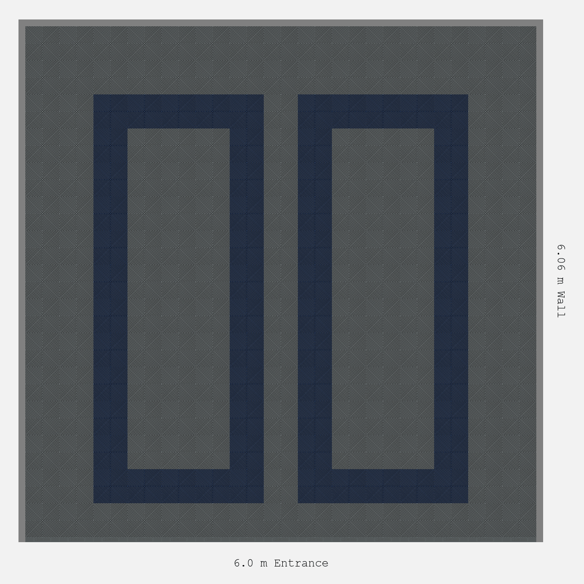 ULTRAGRID Parking Bay Plain Infill Design Base: Space Grey - Outline: Night Blue - Infill: Space Grey