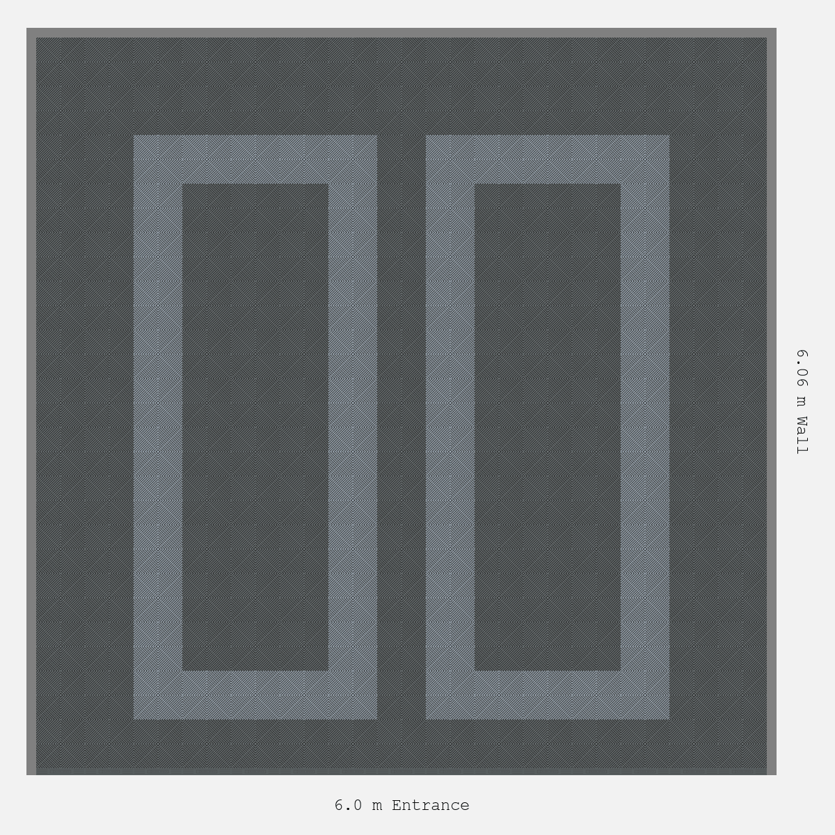 ULTRAGRID Parking Bay Plain Infill Design Base: Space Grey - Outline: Silver Grey - Infill: Space Grey