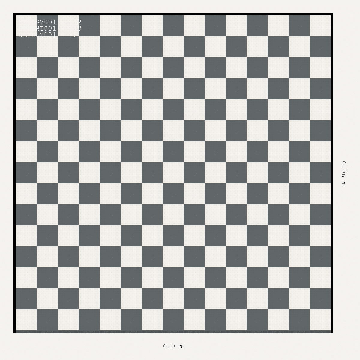 ULTRATUFF Chequer Design Space Grey Neutral Alpine White