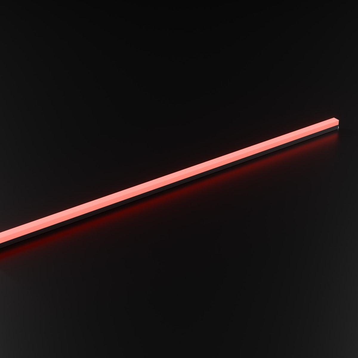ULTRABEAM 1,178 mm LED tube, Red, lit