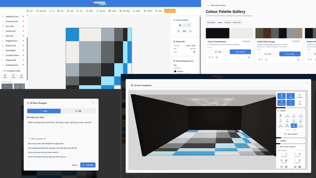 Introducing the Sleek Space Garage Floor Designer