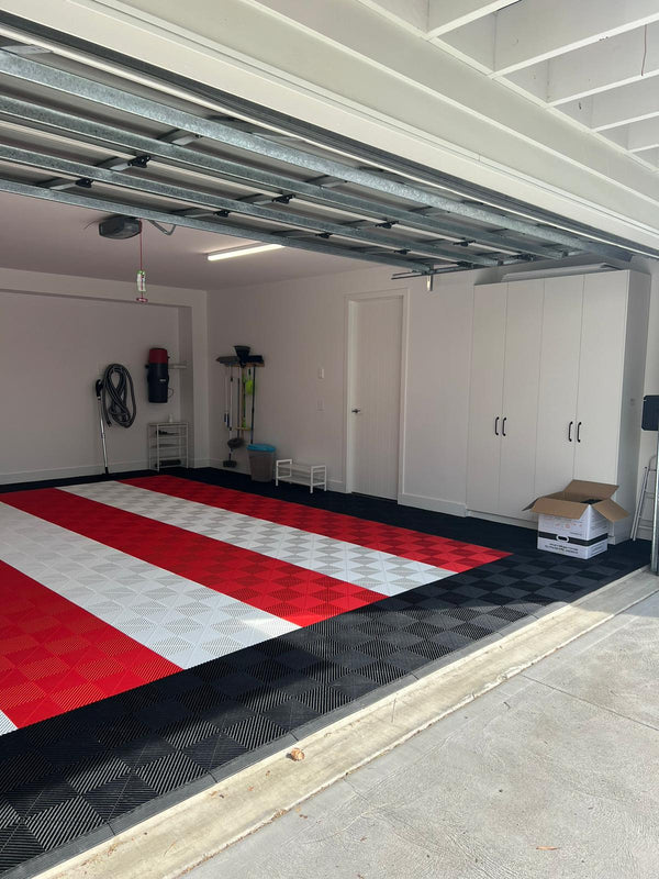 John Sanderson garage floor installation
