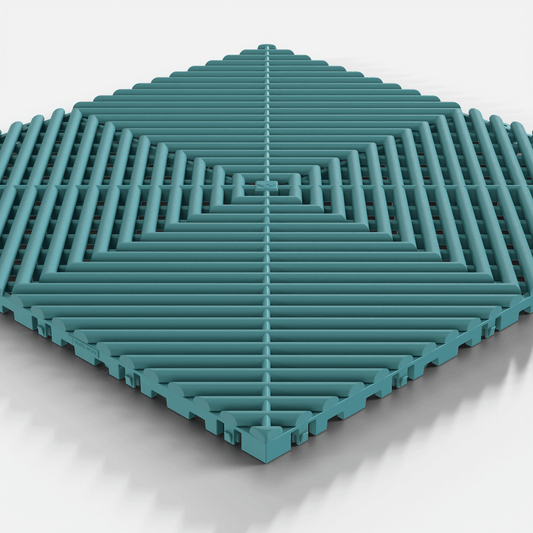 ULTRAGRID Garage Floor Tile, Turbo Teal (16-Pack)