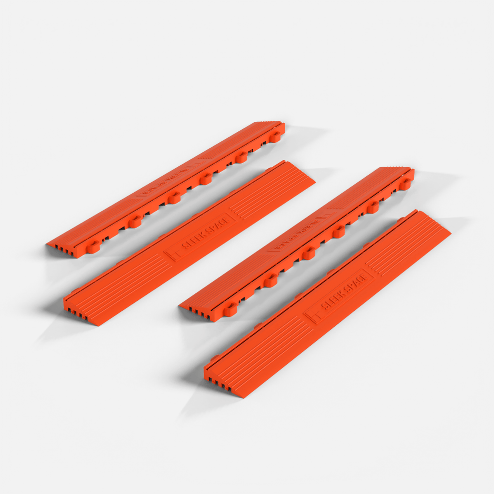Orange Ramp Connector ULTRAEDGE™ Ramps, Lava Orange (4-Pack) | Sleek Space