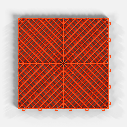 ULTRAGRID Garage Floor Tile, Lava Orange (16-Pack)
