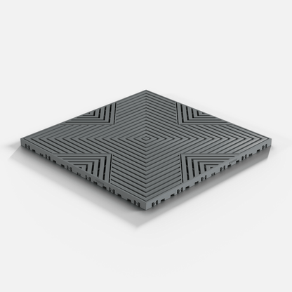 ULTRACORE Garage Floor Tile, Space Grey (16-Pack)