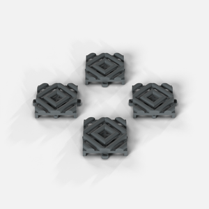 Sleek Space nickel interlocking tile pattern
