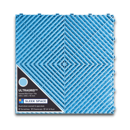 ULTRAGRID Garage Floor Tile 400x400x18mm, Gulf Blue