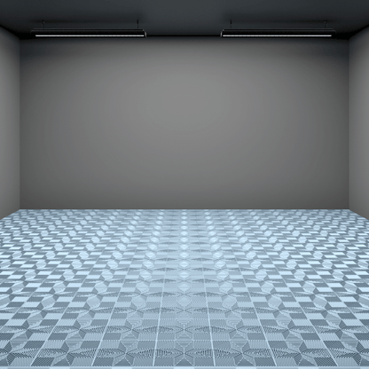 ULTRAFLUX Garage Floor Tile, Silver Grey (16-Pack)