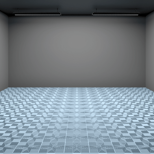 ULTRAFLUX Garage Floor Tile, Silver Grey (16-Pack)