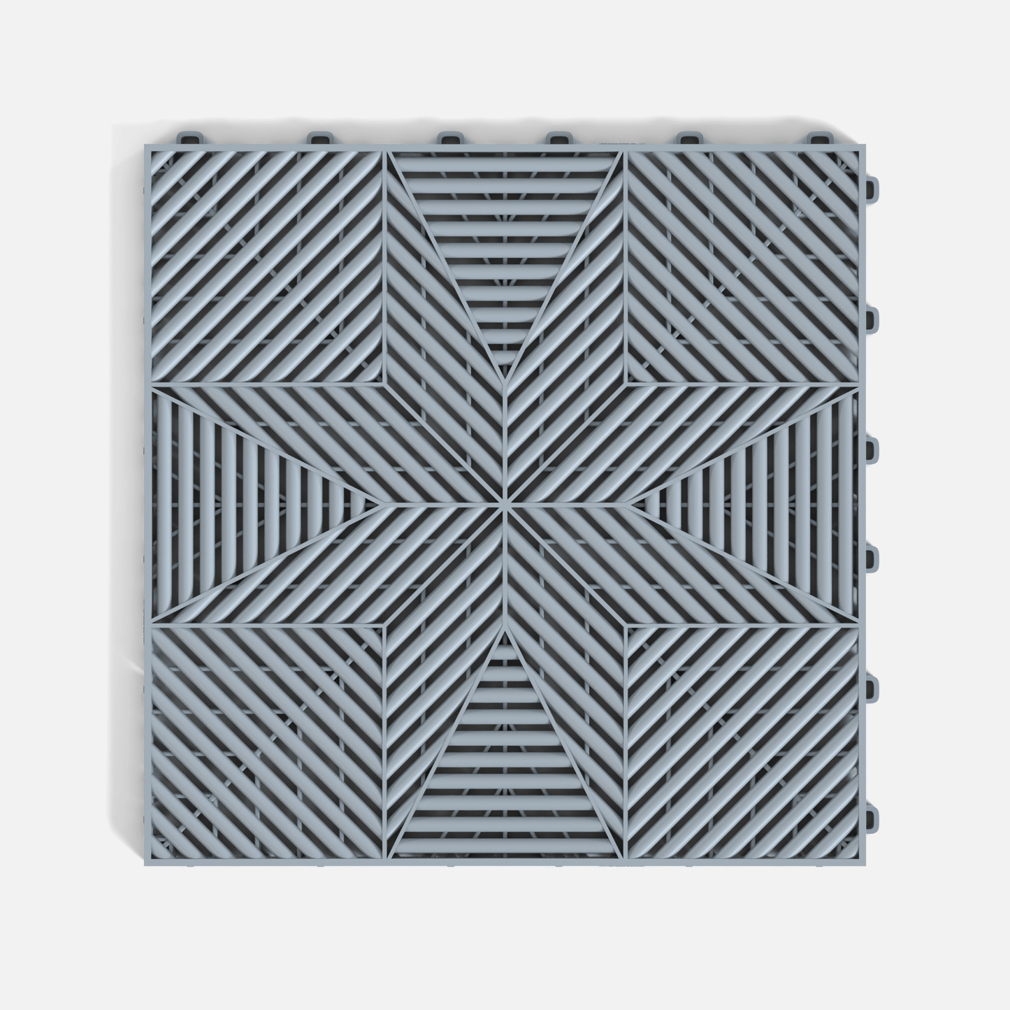 ULTRAFLUX Garage Floor Tile, Silver Grey (16-Pack)