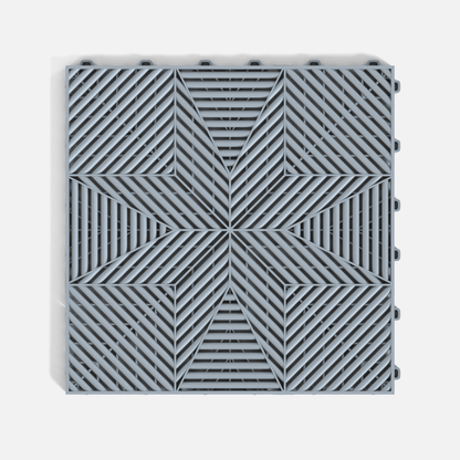 ULTRAFLUX Garage Floor Tile, Silver Grey (16-Pack)