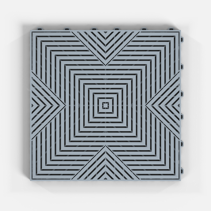 ULTRACORE Garage Floor Tile, Silver Grey (16-Pack)
