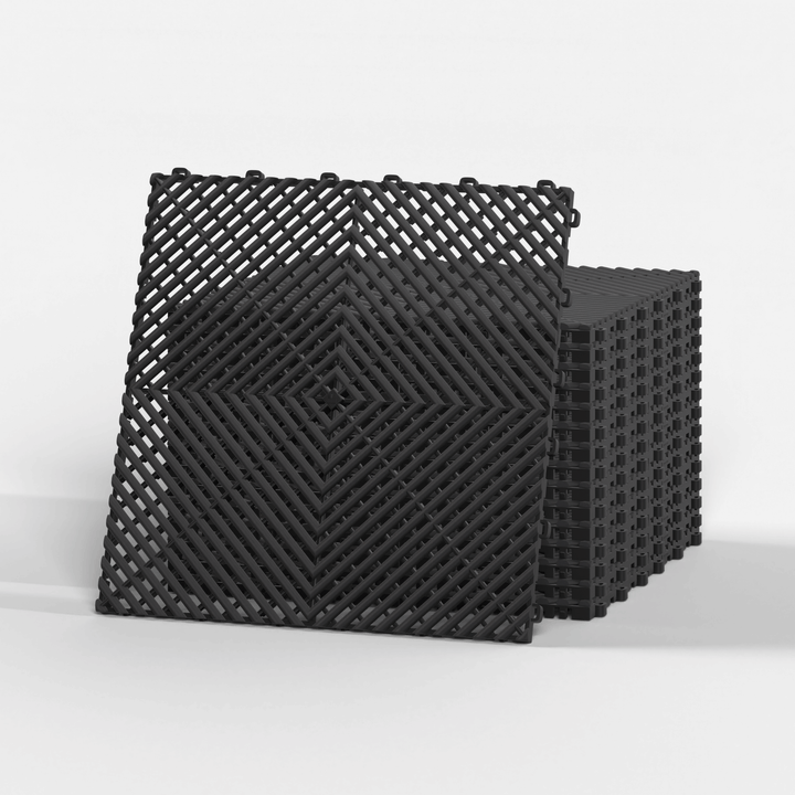 ULTRAGRID® Vented Garage Floor Tiles | Sleek Space