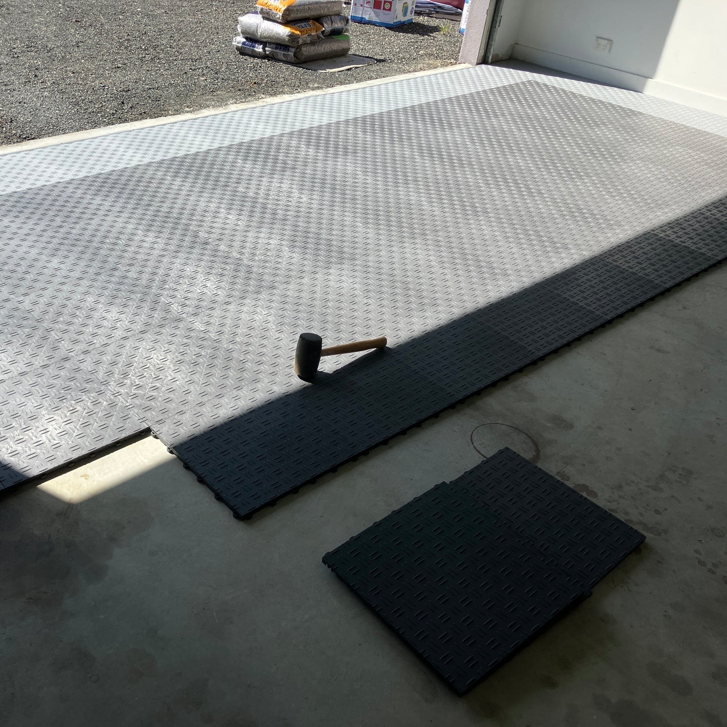 ULTRATUFF Garage Floor Tile, Space Grey (16-Pack)