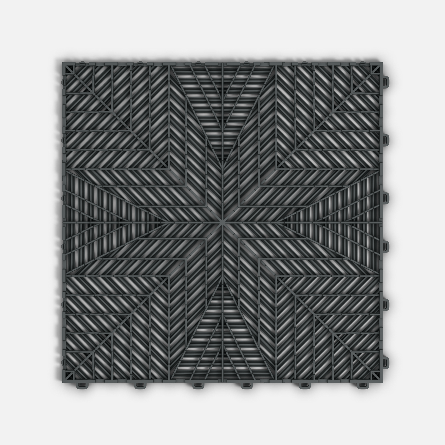 ULTRAFLUX Garage Floor Tile, Space Grey (16-Pack)