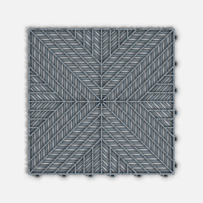 ULTRACORE Garage Floor Tile, Silver Grey (16-Pack)