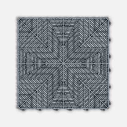 ULTRAFLUX Garage Floor Tile, Silver Grey (16-Pack)