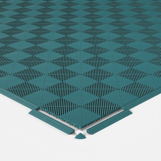 ULTRAGRID Garage Floor Tile, Turbo Teal (16-Pack)