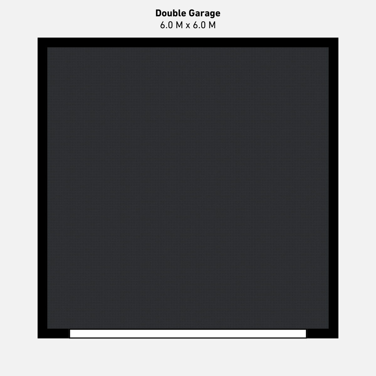 Double Garage Floor Kit, Single Colour