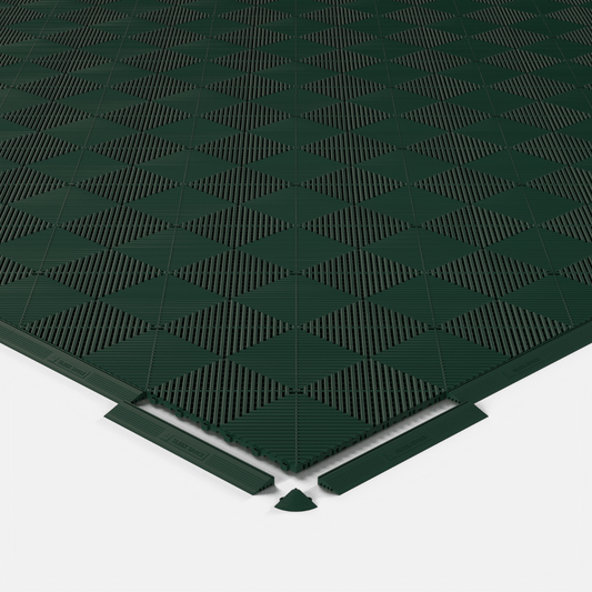 ULTRAGRID Garage Floor Tile, British Green (16-Pack)