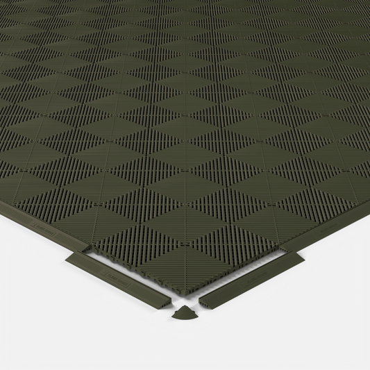 ULTRAGRID Garage Floor Tile, Tactical Olive (16-Pack)