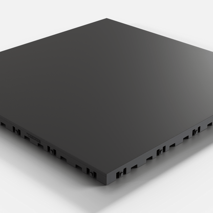 ULTRATONE Modular Floor Tile, Jet Black (16-Pack)