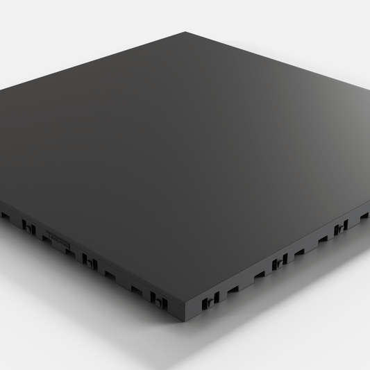 ULTRATONE Modular Floor Tile, Jet Black (16-Pack)