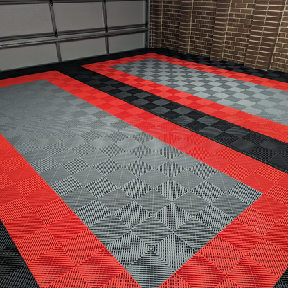 ULTRAGRID Garage Floor Tile 400x400x18mm, Jet Black