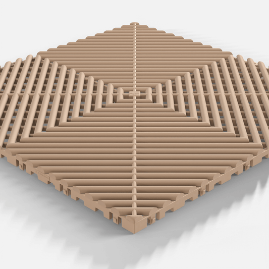 ULTRAGRID Garage Floor Tile, Stone Beige (16-Pack)
