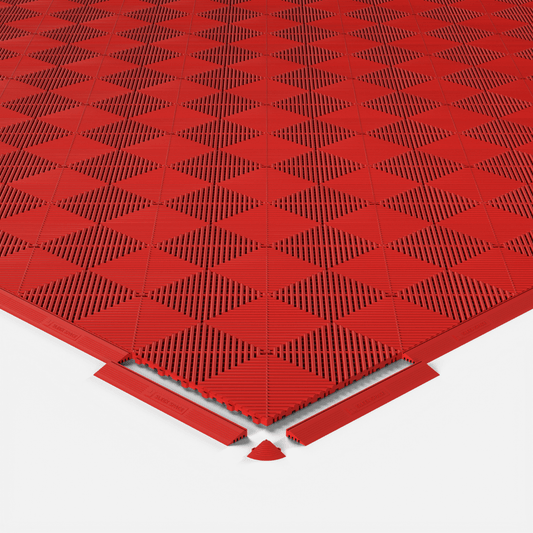 ULTRAGRID Garage Floor Tile, Rosso Red (16-Pack)