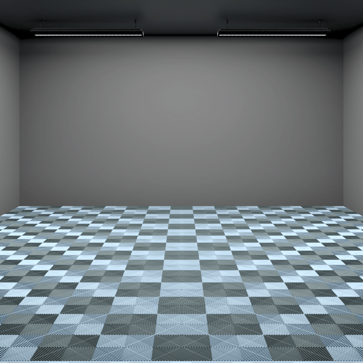 ULTRAGRID Tiles Double Garage Floor Kit 6x6M, Chequer