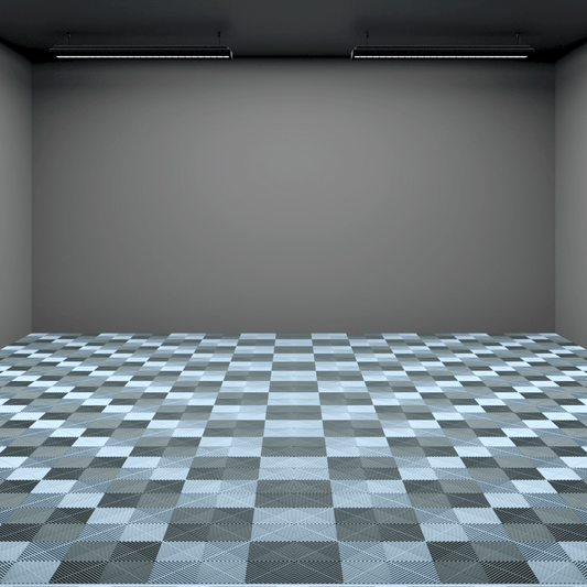 ULTRAGRID Tiles Double Garage Floor Kit 6x6M, Chequer