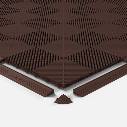 ULTRAGRID Garage Floor Tile, Heritage Brown (16-Pack)