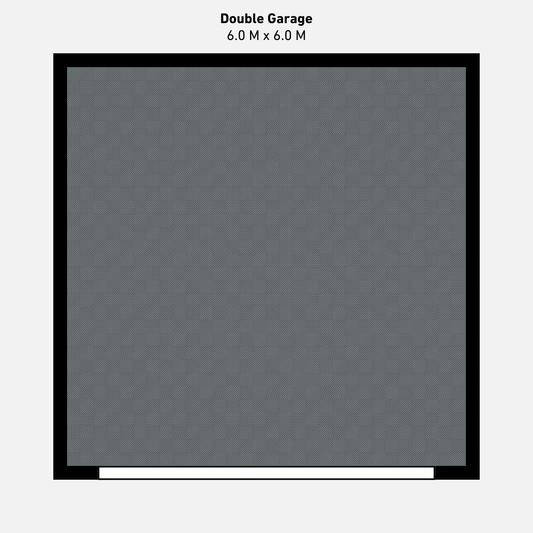 Double Garage Floor Kit, Single Colour