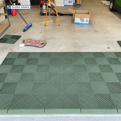 ULTRAGRID Garage Floor Tile, Tactical Olive (16-Pack)