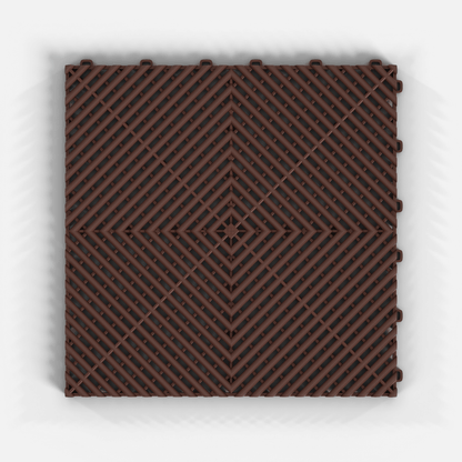 ULTRAGRID Garage Floor Tile, Heritage Brown (16-Pack)