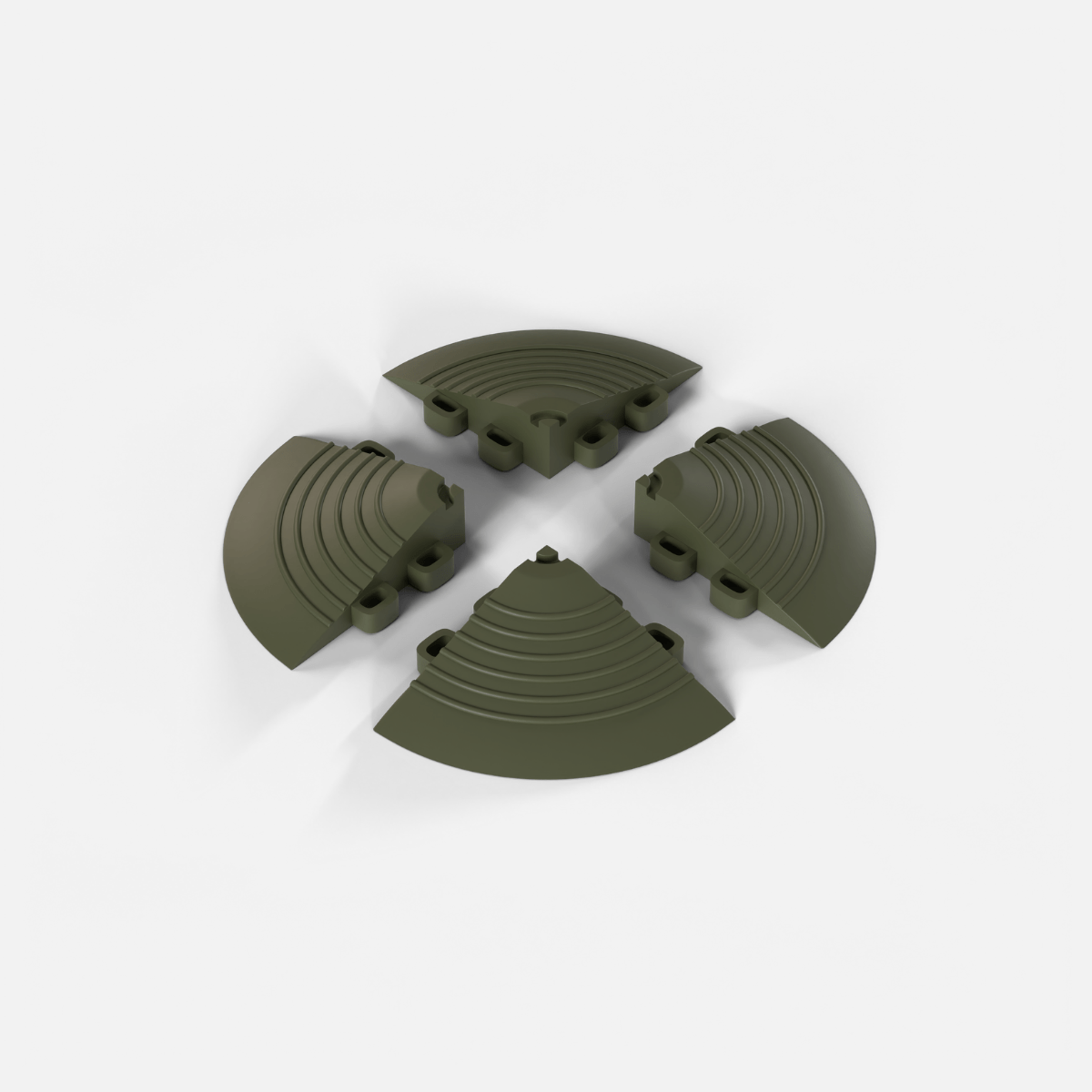 Four ULTRAEDGE corner pieces in Tactical Olive