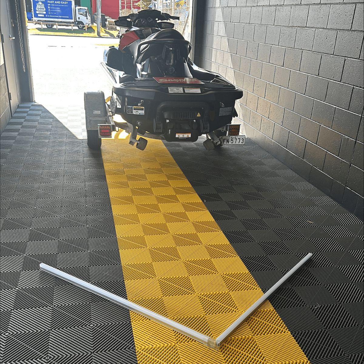 ULTRAGRID Garage Floor Tile, Speed Yellow (16-Pack)