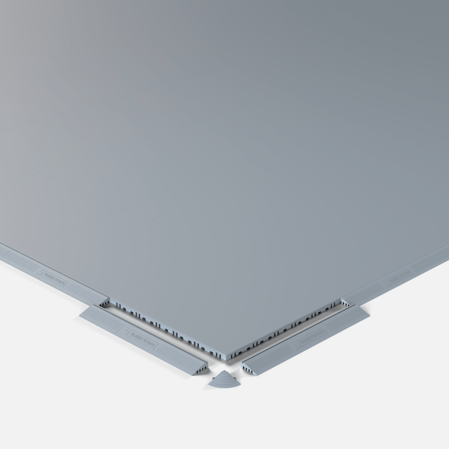 ULTRATONE Modular Floor Tile, Silver Grey (16-Pack)