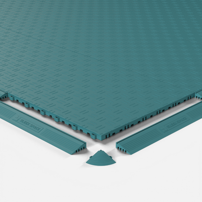 ULTRATUFF Garage Floor Tile, Turbo Teal (16-Pack)