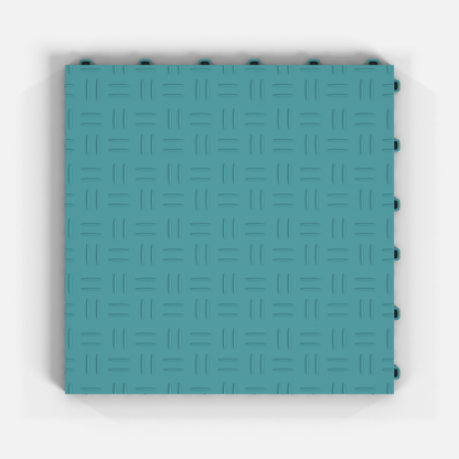 ULTRATUFF Garage Floor Tile, Turbo Teal (16-Pack)